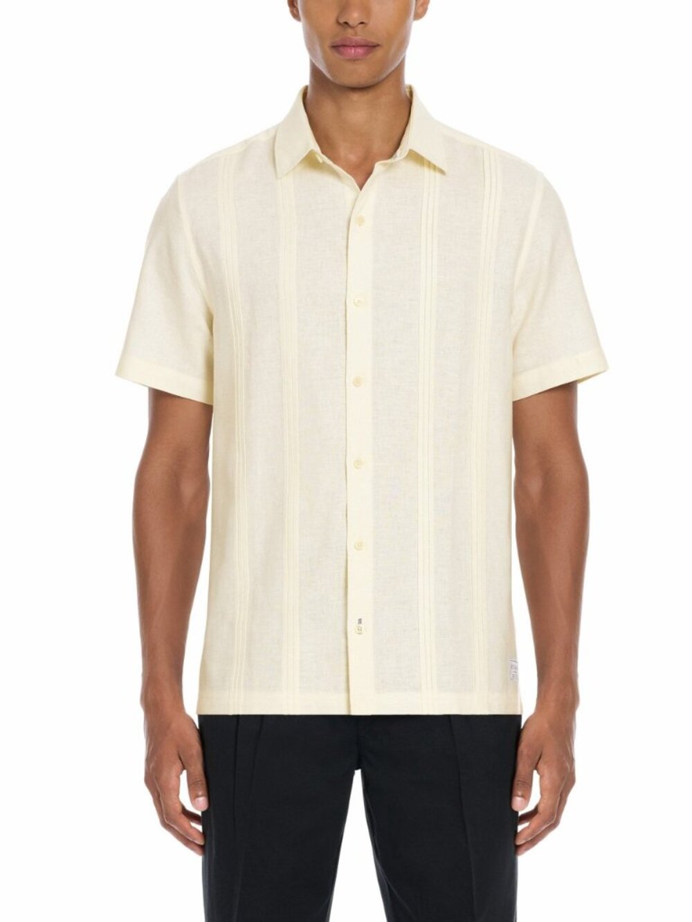 Scotch & Soda NWT Cream Short Sleeve Button Up Shirt (Size XXL)
